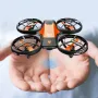 4DRC V8 Mini WiFi FPV com câmera HD Controle de gestos Acrobacias Quedas Luzes LED coloridas Grade Proteção total Presente para criança Brinquedos RC Drone Quadricóptero RTF
