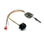 Transmissor AV sem fio ajustável EWRF 5.8 GHz 48 canais 1000 mW com microfone embutido e câmera FPV analógica Starlight CMOS 1000 TVL PAL/NTSC para drone de corrida RC