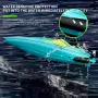 4DRC S5 RTR 2.4G RC Boat Mini Speedboat Dual Motors One-Key Capsized Reset Waterproof LED Light Racing Remote Control Stunt Vehicles Models Twin Propeller Toys