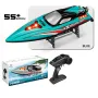 HXJRC HJ816 RTR 55km/h 2.4G Brushless RC Boat High Speed Net Ship Capsized Reset LED Light Speedboat Waterproof Electric Racing Vehicles Models Lakes Pools Remote Control Toys