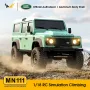 MNRC MN111 RTR 1/18 2.4G 4WD RC auto LED-licht klimrotscrawler off-road truck portaalas legering schaal speelgoed klassieke voertuigen modellen