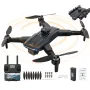 LuLa X8 GPS 5G WiFi FPV with 720P HD Dual Camera Servo Gimbal 360° Obstacle Avoidance Optical Flow Positioning Brushless Foldable RC Drone Quadcopter RTF