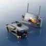 AE30 GPS 10KM 5G Repeater Digital FPV with 4K HDR Video 5X ZOOM Dual Camera 3-Axis EIS Gimbal 360° Ultrasonic Lift Obstacle Avoidance 7.2inch Touchable LCD Screen Controller Brushless Foldable RC Drone Quadcopter RTF