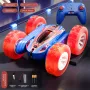 X-Power S028 2.4G 4WD Stunt RC Car Off-Road 360°Rotating Driving Double Sided LED Light Music Remote Control Vehicles Models Indoor Outdoor Toys Birthday Xmas Gift