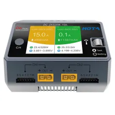 HOTA D6 DC 325W*2 15A*2 Çift Kanallı LiPo Pil Şarj Cihazı, NiZn/Nicd/NiMH pil için Kablosuz Şarj Özelliğine Sahip