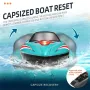 HXJRC HJ816 RTR 55km/h 2.4G Brushless RC Boat High Speed Net Ship Capsized Reset LED Light Speedboat Waterproof Electric Racing Vehicles Models Lakes Pools Remote Control Toys