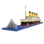 1860pcs Titanic Model Micro Blocks Building Set Puzzle DIY Educational Toy Gift for Adults Children