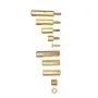350Pcs Hexagonal Copper Column M2 Hex Nut Standoff Single Head Pillar MFF Male-Female Female For PCB Board Motherboard Spacer