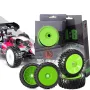 4Pcs Tires Wheel Rims 17mm Hex for 1/8 Nitro Off Road RC Car HSP HPI Kyosho ZD Hongnuo Redcat Trxs Parts