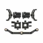 Brass Weight Steering Link Blocks Knuckle Diff Cover Caster Blocks for 1/18 RC Crawler Car TRX4M Upgrade Parts