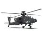 YXZNRC F11-S 1:32 AH-64 Apache Scale 2.4G 6CH GPS Altitude Hold Posicionamento de Fluxo Óptico Câmera FPV 5.8G Motor Duplo Brushless Flybarless RC Helicóptero RTF