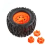4PCS Tires Wheels Rims for Tamiya Arrma FS Racing MJX ZD Rlaarlo 1/10 RC Car Vehicles Models Spare Parts Accessories W198