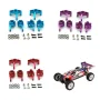 Upgraded Metal Rear Wheel Seat Steering Cup C Hub Set for Wltoys 124008 124010 144001 1/12 1/14 RC Cars Vehicles Models Spare Parts