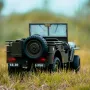 JJRC C8815 RTR 1/10 2.4G 4WD RC Car Willys Military Truck Off-Road Climbing LED Light Optional Winch Canopy Metal Frame Rock Crawler Full Proportional Vehicles Models Toys