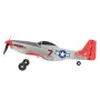 Eachine Mini Mustang P-51D V2 EPP 400mm Wingspan 2.4G 6-Axis Gyro RC Airplane Trainer Fixed Wing BNF/RTF One Key Return Compatible DSM S-BUS Protocol for Beginner