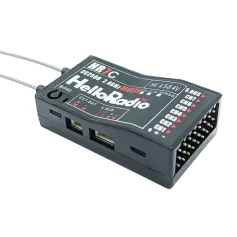 HelloRadioSky HR7C CC2500 2.4GHz 8CH D8/D16/SFHSS PWM Receiver for Fixed Wing RC Airplane