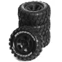 4PCS Upgraded Tires Wheels for MJX HYPER GO 10208 Brushless 1/10 Off-Road Truck RC Cars Vehicles Models Spare Parts W193