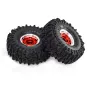 4PCS 1.0 Inch Aluminum Alloy Cyclone wheel JC Tire Spare Parts for SCX24 FMS24 TRX4M RC Climbing Car Vehicle Models Accessories