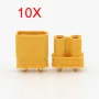 10X Amass XT30UPB XT30 UPB 2mm Cắm Đầu Nối Đực Cái Đầu Cắm Cho Pin Máy Bay Không Người Lái RC