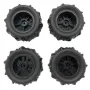 4PCS Upgraded Desert Tires Wheels for 1/12 1/14 1/16 MJX 16208 16209 16210 14209 14210 WLtoys 144001 144002 144010 124008 124018 124019 124016 124017 SCY Monster Truck RC Cars Vehicles Models Parts