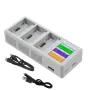 YX 3-in-1 Intelligent Fast Charging Hub Screen Digital Display Batteries Charger USB Housekeeper for DJI MINI 3 PRO / Mini 3 RC Drone Quadcopter
