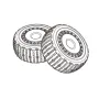 MJX M162 Orignal RC Car Wheel Tire 16300M2 16300C Parts