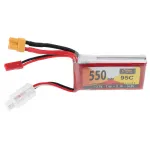 ZOP Power 7.4V 550mAh 95C 2S LiPo బ్యాటరీ XT30 ప్లగ్ ఫర్ RC Drone