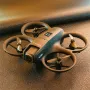 PJC D16 WiFi FPV with Dual Camera 180° Electrically Adjustable Optical Flow Hover Automatic Obstacle Avoidance Circle Protection Kids Gifts 2.4G 4CH 6-Axis Remote Control RC Toys Drone Quadcopter RTF