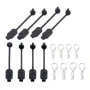8PCS Klip Badan Kereta RC Penahan Getah Shell Kunci Gancu Tetap 8301 untuk Arrma Losi ZD Racing 1/8 1/10 1/16 Bahagian Model Kenderaan