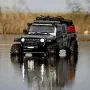 CROSSSRC EMO X4 1/8 2.4G 4WD 50 km/u RC-auto Rock Crawler Big Leopard Off-Road Klimwagen LED-licht Pick-up Reddingsvoertuigen Modellen Speelgoed Voor Achter Geblokkeerd Differentieel
