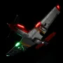 XK A280 P-51 Mustang 3D/6G System Lebar Sayap 560mm 2.4GHz 4CH EPP RC Pesawat Tempur RTF Dengan Lampu LED untuk Pemula