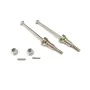 2PCS HBX M16105 Upgraded Metal Front CVD Drive Shaft + Pins+Lock Nut M4 for 16889 1/16 RC Car Vehicles Parts