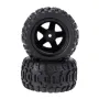 2PCS Tires Wheels Rims for HBX 16889 1/16 RC Car Vehicles Spare Parts M16038