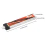 แบตเตอรี่ LiHV 3.8V 300mAh 75C 1S BETAFPV 5 ชิ้น พร้อมขั้วต่อ BT2.0 แบบพับ Z ประสิทธิภาพสูงสำหรับโดรนแข่ง FPV Air65