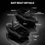 Flytec V050 RTR 2.4G Fishing Bait RC Boat 500m Distance Intelligent Dual Power Supply Fixed Speed Cruise 2kg Bait Loading 4 LED Lights Fish Feeder Device Two Motors Toys Models