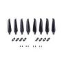 2 Pairs Gemfan 8041F 8041 8inch 3-Blade / 2-Blade Foldable Propeller Glass Fiber Nylon 5mm Hole for Long Range FPV Racing Drone