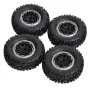 4PCS LDRC RC Car Upgraded Parts Soft Tires Wheels Rims for 1297 1299 WPL B14 B24 C14 C24 C34 C44 MN D90 91 96 99 99S RC Cars Vehicles Models Accessories L0001-6