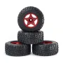 4PCS D231 Upgraded Off-Road Tires Wheels for 1/8 1/10 Short Course Truck RC Cars Vehicles Models Parts Accessories
