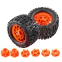 4PCS Tires Wheels Rims for Tamiya Arrma FS Racing MJX ZD Rlaarlo 1/10 RC Car Vehicles Models Spare Parts Accessories W198