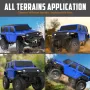 Volantexrc EXHOBBY 787-1 İki Pil RTR 1/24 2.4G 4WD RC Araba Kaya Tırmanma Aracı LED Işık Arazi Tırmanma Canavar Kamyon Araçlar Modeller Oyuncaklar
