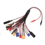 20 in 1 Multifunction Charger Cable 4mm Banana Pklug to XT60 XT90 EC3 EC5 Tamiya for B6 B6AC PL6 PL8 Charger