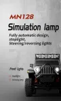 MNRC MN128 RTR 1/12 2.4G 4WD RC Bil LED-ljus Rock Crawler Klättring Terränglastbil Fullproportionella Fordon Modeller Leksaker