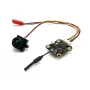 Transmissor AV sem fio ajustável EWRF 5.8 GHz 48 canais 1000 mW com microfone embutido e câmera FPV analógica Starlight CMOS 1000 TVL PAL/NTSC para drone de corrida RC