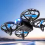4DRC V8 Mini WiFi FPV com câmera HD Controle de gestos Acrobacias Quedas Luzes LED coloridas Grade Proteção total Presente para criança Brinquedos RC Drone Quadricóptero RTF