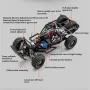 HBX 3100A UDR 1/16 2.4G 4WD 45km/h Brushelss RC Car Short Course Off-Road Desert Truck Gyro High Speed Vehicles Models LED Light Toys Hobbywing ESC Rear Straight Axle Oil Filled Shock