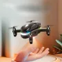 YLR/C S166 Rimovibili 2 Batterie Design Arrampicata Parete Corsa Piatta Modalità di Volo ARIA con Illuminazione Gradiente Griglia di Rollio a 360° Protezione Completa Regalo per Bambini Giocattoli RC Drone Quadcopter RT