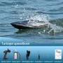JJRC FY011 2.4G 35km/h RC Perahu Jet Pump Kapal Kendaraan Tahan Air Model Terbalik Reset Lampu LED Pendingin Air Kecepatan Tinggi Mainan Remote Control