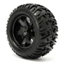 4PCS Wheel Rim & Tires HSP 1:10 Monster Truck RC Car 12mm Hub 88005