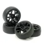 4pcs HBX 2188A 2195 1/18 4WD RC Car Wheel Tire Black 88172 Glod 88173 Parts