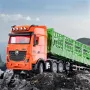 Huina 1312 1/18 2.4G 9CH Wireless RC Car Half Alloy Transport Truck Vehicle Models RTR for Children Toys
